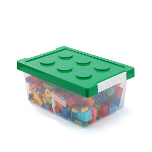 ブロック スタッキング クリア 収納ボックス 収納ケース 箱 積み木 おもちゃ 収納 BOX ケース 片付け ロック バックル ふた付き 頑丈 透明 工具箱 子供 キッズ 小物入れ 持ち運び 積み重ね 家