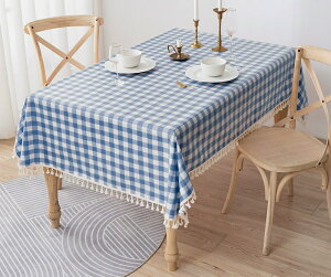 テーブルクロス 綿麻 撥水 テーブルマット 角形 格子模様 北欧 おしゃれ テーブルマット 食卓カバー 食卓デスクマット デスクマット デスクシート 保護シート 机カバー ダイニングテーブル