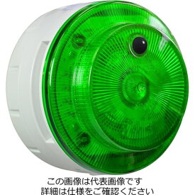 日動工業 電池式小型LED回転灯ニコUFOミューボ　ミューボ 人感 緑 アミューズ VK10M-B04JG-AM
