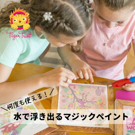 【マラソン中P5倍！】ぬりえ 水ぬりえ 汚れない お絵かき 【水で浮き出る マジックペイント】 どうぶつ のりもの プリンセス サファリ 知育 男の子 女の子 プレゼント ギフト 1歳 2歳 3歳