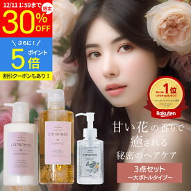 【30%OFF 特別価格】4日20時スタート★11,500円→8,050円【公式】ケアネス 美容室専売 シャンプー コラーゲン タンパク質 FF 500ml&トリートメント 400g フルーティーフローラル&ヘアオイル リノ 92ml セット careness ギフト メンズ兼用 ノンシリコン くせ毛 改善 クーポン