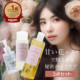 【公式】ケアネス 美容室専売 シャンプー コラーゲン タンパク質 FF フルーティーフローラル 300ml&トリートメント フルーティーフローラル 200g&ヘアオイル リノ 92ml セット careness ギフト ノンシリコン サロン くせ毛 改善