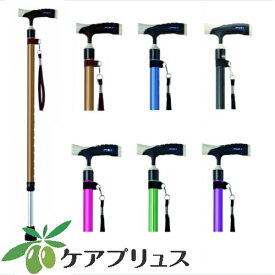 ミキ ソフトグリップ伸縮アルミ杖 MRA-06007 ブラック