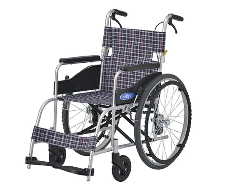 楽天市場】車椅子 Neo-1 日進医療器 00175-000322 アルミ製 自走式 