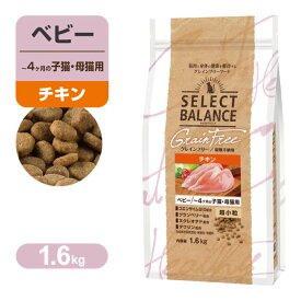 PointUP セレクトバランス グレインフリー ベビー ～4ヶ月の 子猫・ 母猫用 超小粒 チキン 1.6kg ■ キトン キャットフード ドライフード Select Balance