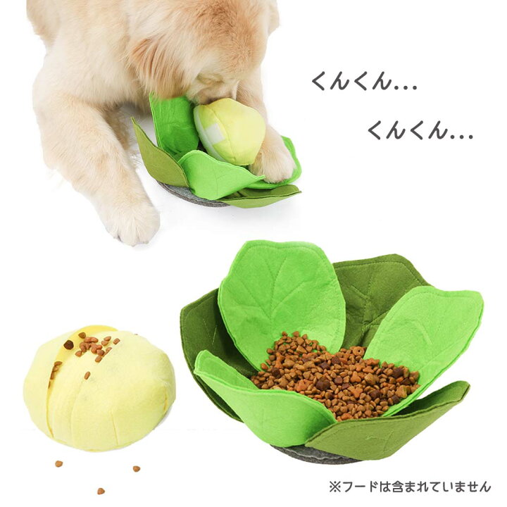 楽天市場 アライブ 探犬toy キャベツ 犬用 おもちゃ ノーズワーク 知育玩具 嗅覚 訓練 運動不足 ストレス解消 トイ ペット いぬ ぬいぐるみ あす楽対応 カレッツァ 犬用品 ドッグフード