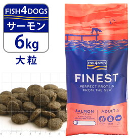 フィッシュ4ドッグ FISH4DOGS ドッグフード コンプリートフード サーモン 大粒 6kg ■ 魚 穀物不使用 グレインフリー