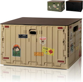 CARGO CONTAINER カーゴコンテナ SIGNATURE FOLDING BOX コンテナ ボックス ツールボックス 折りたたみ 蓋付き 大容量 キャンプ アウトドア