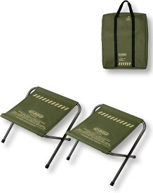 CARGO CONTAINER カーゴコンテナ WIDE BBQ CHAIR 椅子 折りたたみ チェア アウトドア キャンプ コンパクト 軽量 2脚セット 収納バッグ付