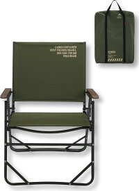 CARGO CONTAINER カーゴコンテナ COSY FOLDING CHAIR 折りたたみ チェア 椅子 背もたれ 肘掛け アウトドア キャンプ 収納バッグ付