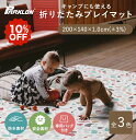 ★10％OFF！楽天スーパーSALE限定★ プールマット プール下マット キャンプ マット インナーマット 厚手 折りたたみ モノトーン シェブロン 専用バッグ付き PARKLON Baby Portable Mat 200cm 140cm 1.0cm 送料無料 carinocarino