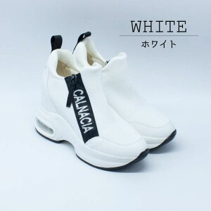 【月末限定777円OFFクーポン!セール】 Carnacia カルナシア スニーカー レディース 厚底 サイドジップ 歩きやすい おしゃれ カッコイイ スポーティー 黒 白 89384母の日