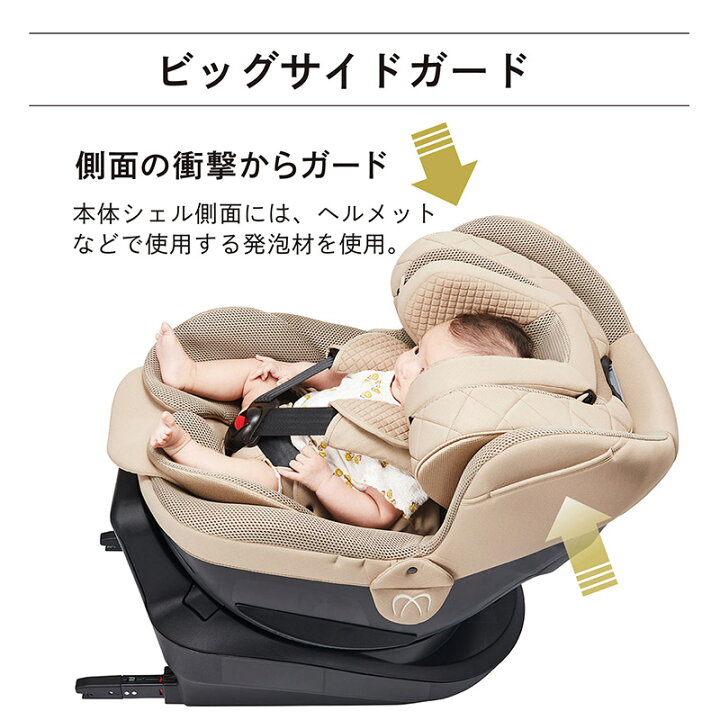 楽天市場】チャイルドシート R129 ISOFIX 回転式 日本製 BF136 