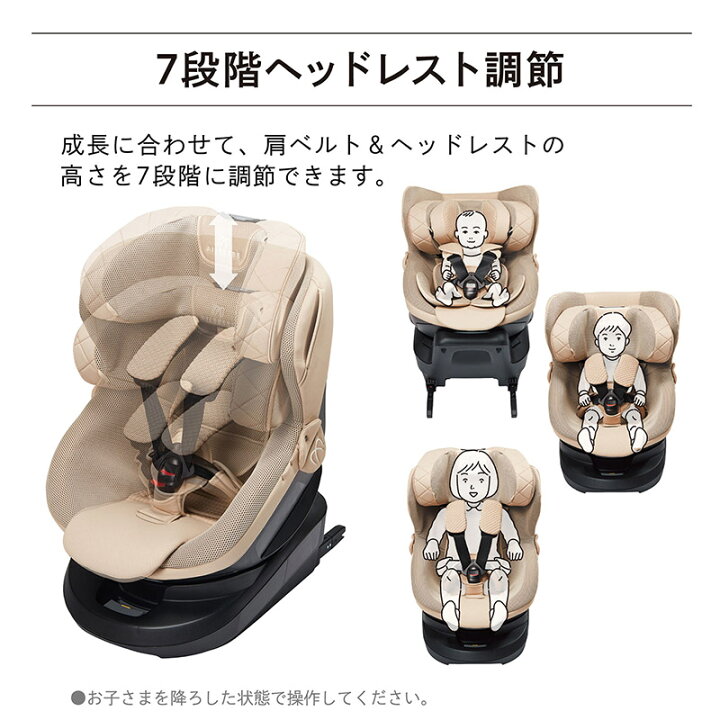 エールべべ ISOFIX クルットR ウィ2 新生児 チャイルドシート R129 
