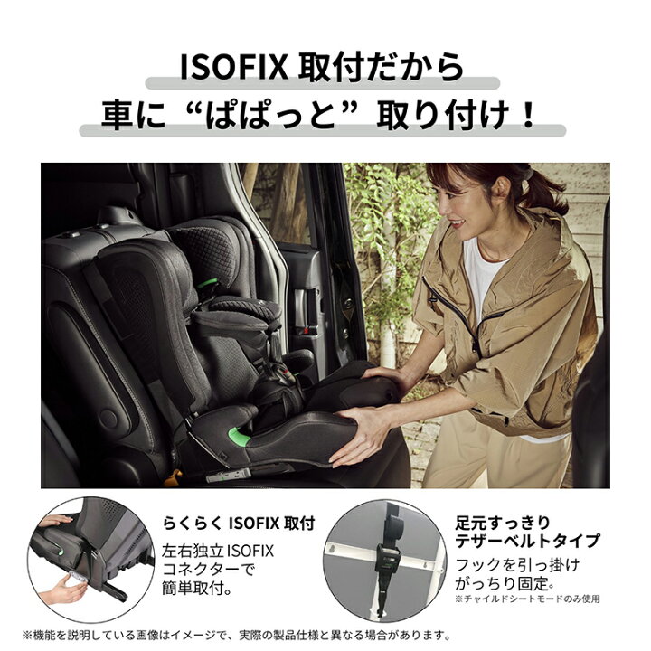 楽天市場】ジュニアシート R129 ISOFIX CF101 エールベベ・パパットR