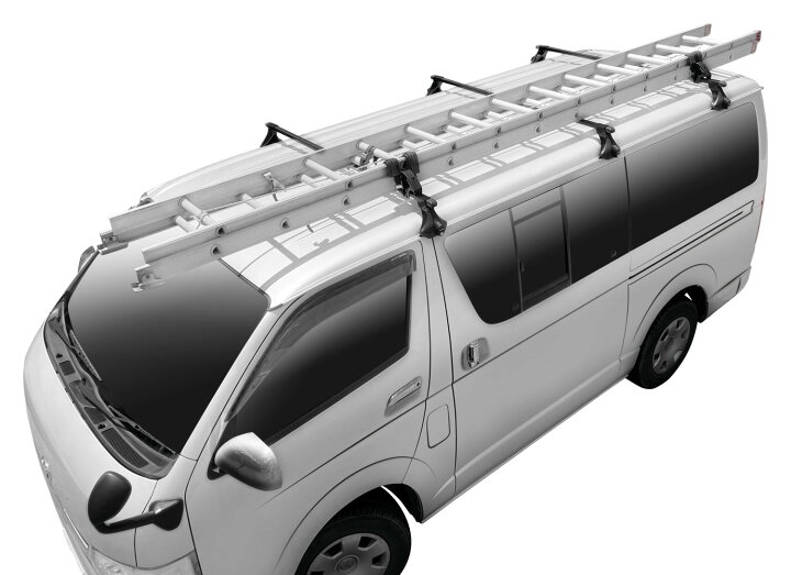 楽天市場】ハイエース 200系 専用 ベースキャリアセット バー3本タイプ 