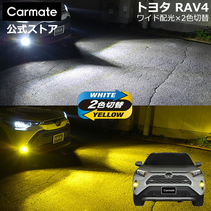 楽天市場】トヨタ RAV4 50系 専用 LED フォグランプ 2色切り替え GIGA 