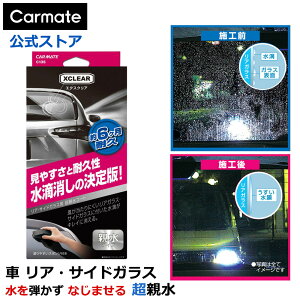 C135 エクスクリア 超親水ガラスコート 車 リアガラス サイドガラス 親水 コーティング剤 雨の日 視界良好 効果持続 6ヵ月 カーメイト carmate