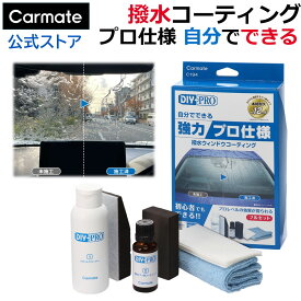 フロントガラス 撥水剤 プロ仕様 撥水コーティング C194 DIY-PRO 撥水 ウィンドウ コーティング 強力 超耐久 フッ素 コーティング プロ仕様 耐久約12ヵ月 日本製 自分でできる わかりやすい作業マニュアル付 車 ガラス はっすい剤 業務用 carmate