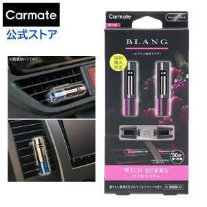 芳香剤 車 エアコン吹き出し口 ワイルドベリー の香り H1146 ブラング エアミニスティック 2個セット blang carmate カーメイト (R80)