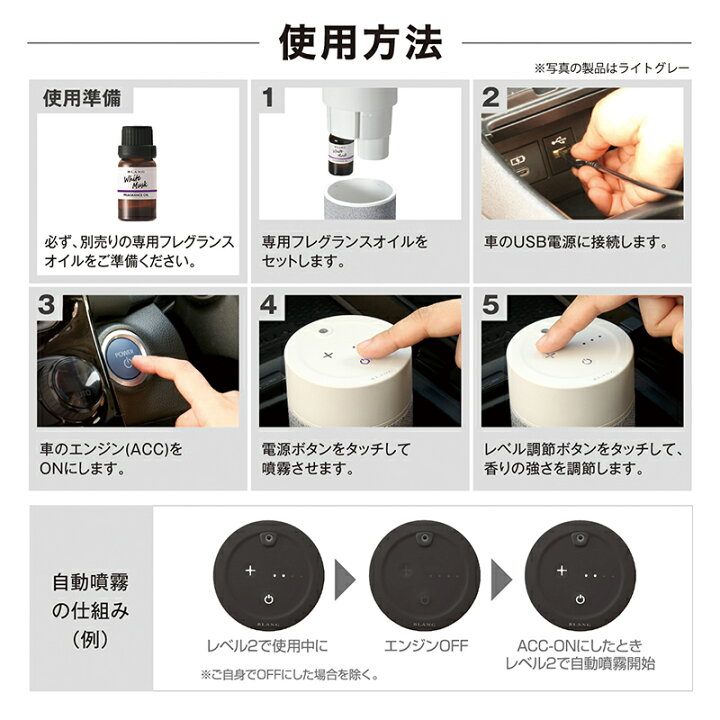 楽天市場 ブラング 噴霧式フレグランス ディフューザー 2 ブラック L 芳香剤 車 香り 調節 Blang Carmate カーメイト R80 カーメイト 公式オンラインストア