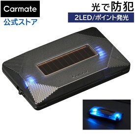 車 ダミー セキュリティ ポイント発光 点滅 LED 青 ブルー blue SQ302 ナイトシグナル ツイン BL ダミーライト 車 防犯グッズ 盗難防止 carmate