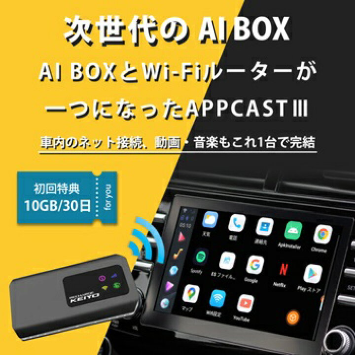 楽天市場】KEIYO AN-S129 APPCAST3 クラウドSIM 