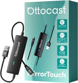 【メーカー欠品　2月中旬～末予定】OTTOCAST　Mirror Touch　CA450　双方向ミラーリング ワイヤレスCarPlay　ミラーリングアダプター　正規品　ディスプレイオーディオ専用