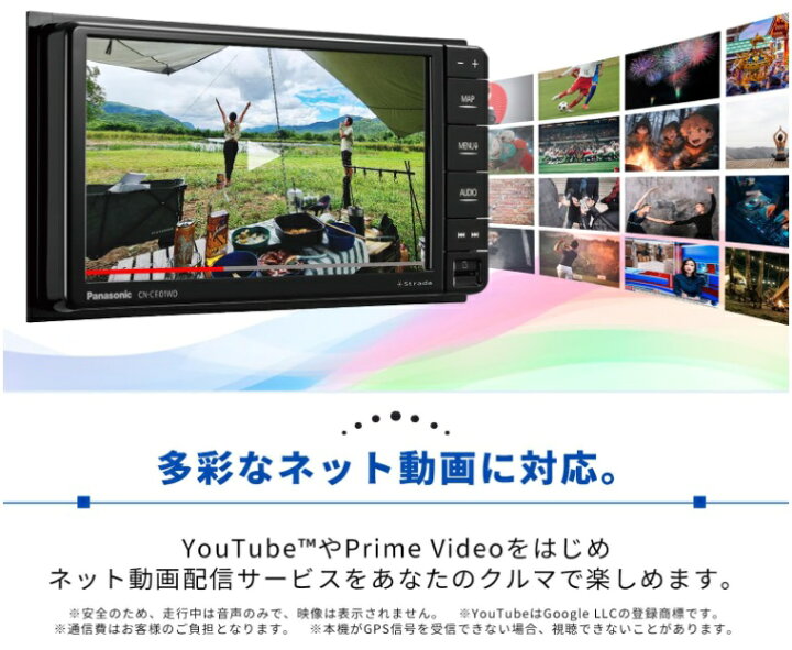 楽天市場】Panasonic パナソニック Strada ストラーダ カーナビ 7V型 