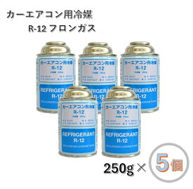 【5個セット】エアコン クーラーガス R12 250g缶 カーエアコン用冷媒 ベストプラン