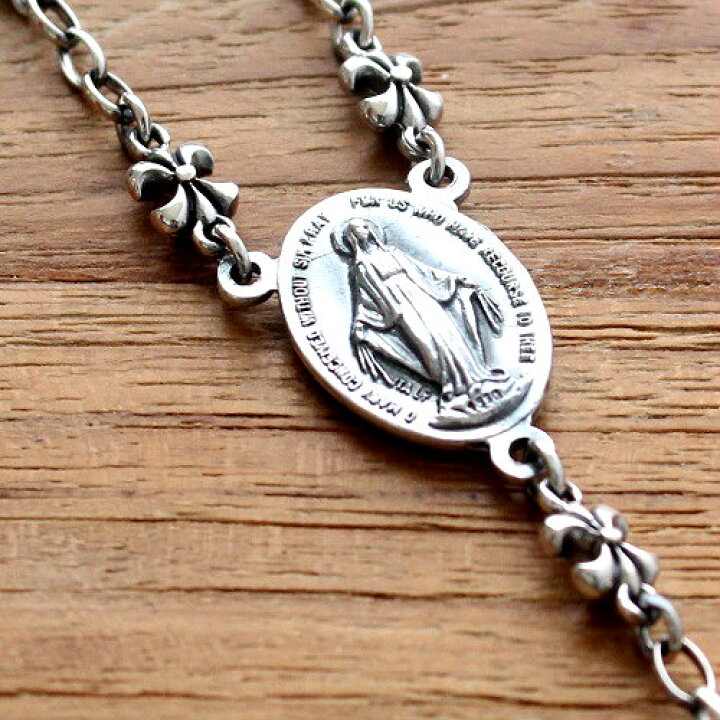 楽天市場】ロザリオ ネックレス シルバー925 クロス 十字架 マリア  