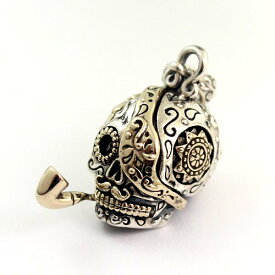 スカル goodvibrations グッドバイブレーション メキシカンスカル ドクロ ガイコツ ブルートパーズ シルバー925 ペンダント ペントップ ペンヘッド アクセサリー