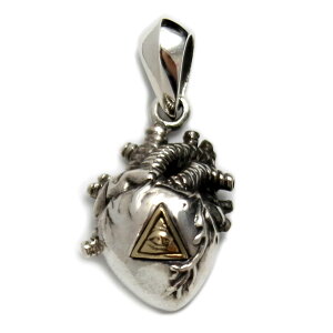 プロビデンスの目 エジプト 心臓 ハート ペンダント フリーメイソン レディース メンズ シルバー925 アクセサリー シルバーペンダント ペンダントトップ シルバー プレゼント ギフト お守り