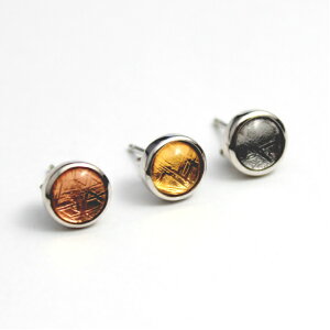 ギベオン 隕石 ピアス レディース メンズ シルバー925 シルバーピアス アクセサリー お守り メテオライト 小さい 小ぶり 小さめ シルバー ピンクゴールド ゴールド プレゼント ギフト お守り