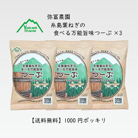 【送料無料】 1000円ポッキリ 化学調味料無添加 弥冨農園 糸島葉ねぎの食べる万能旨味つーぷ 3個セット インスタントスープ フリーズドライ 即席 汁物 お弁当のお供 麺つゆ だし 万能調味料 北伊醤油 木桶仕込み醤油 チキンスープの素 糸島産 葱 ネギ