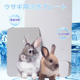 ＼11日20時～先着100名様限定 20％OFF／ウサギ用涼感プレート ペット用 猫用クールマット ひんやり アルミ製 涼しい 夏グッズ 小動物 ハムスター 暑さ対策 熱中症防止