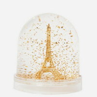 フランス・パリのお土産 エッフェル塔グッズ メイド・イン・フランス フランス製 スノーグローブ スノードーム エッフェル塔 / ゴールドMサイズ プレゼント【宅配便のみ】