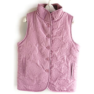 セール 定価4290円を3432円M Lサイズあったかベスト中綿入り裏ボア素材お部屋着 家事 入院 プレゼント34565-51600