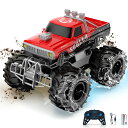 Carox ラジコン 水陸両用 ラジコンカー オフロード こども向け RCカー 車おもちゃ 360度回転 操作時間50分 バッテリ付…