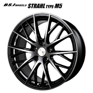  rbgX^[Wp B.S.J zC[Y Vg[^CvM5 7J-17 +38 5H-114.3 BILLET STAR JAPAN B.S.J WHEELS STRAHL TYPE-M5 (17C`) 5H114.3 7J+38 (1{/2{/4{)