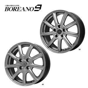 送料無料 ブランドルライン ボレアノ9 6.5J-16 +50 4H-100 新品 BRANDLE-LINE BOREANO9 (16インチ) 4H100 6.5J+50 (1本/2本/4本)