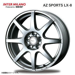 16�C���` 5H114.3 6.5J 6.5J+38 5�� �G�[�[�b�g�X�|�[�c LX-8 �z�C�[�� (1�{/2�{/4�{) �N���[���V���o�[ BEST AZ SPORTS LX-8 �������� �x�X�g