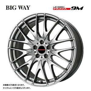 送料無料 ビッグウェイ レイシーン プラバ9M 6.5J-17 +42 4H-100 BIGWAY Leyseen PRAVA 9M (17インチ) 4H100 6.5J+42 (1本/2本/4本)