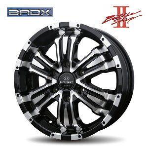送料無料 バドックス ロクサーニ バトルシップ2 6.5J-17 +48 6H-139.7 新品 BADX LOXARNY BATTLESHIP2 (17インチ) 6H139.7 6.5J+48 (1本/2本/4本)
