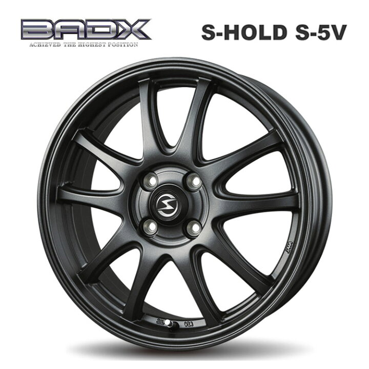 楽天市場】送料無料 バドックス エスホールド S-5V 4.5J-15 +45 4H-100 