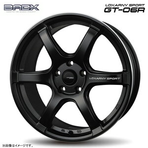 18�C���` 5H114.3 7.5J 7.5J+48 5�� ���N�T�[�j�X�|�[�c GT-06R �z�C�[�� (1�{/2�{/4�{) �}�b�g�K���u���b�N/�����G�b�WDC BADX LOXARNY SPORT GT-06R �������� �o�h�b�N�X
