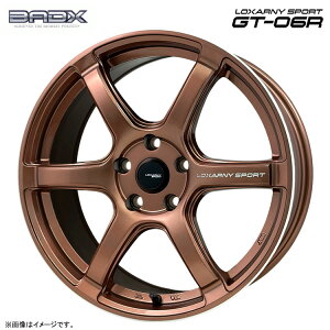 18�C���` 5H114.3 7.5J 7.5J+48 5�� ���N�T�[�j�X�|�[�c GT-06R �z�C�[�� (1�{/2�{/4�{) �J�b�p�[�u�����Y/�����G�b�WDC BADX LOXARNY SPORT GT-06R �������� �o�h�b�N�X