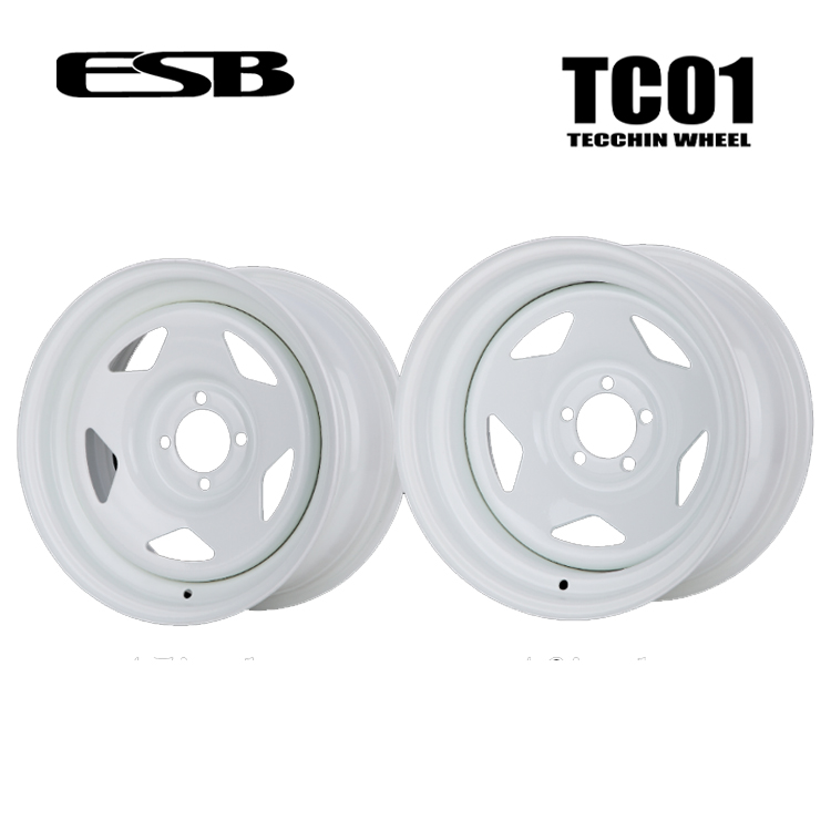 ESB CLS TC01 鉄チンホイール 8J-15 －25 4H-100 TECCHIN WHEEL (15