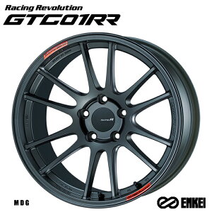 18�C���` 5H112 8.5J 8.5J+35 5�� ���[�V���O���{�����[�V���� GTC01 RR �z�C�[�� (1�{/2�{/4�{) Matte Dark Gunmetallic (MDG) ENKEI Racing Revolution GTC01RR �������� �G���P�C