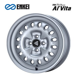 16�C���` 4H100 7J 7J+38 4�� �G���P�C �l�I�N���V�b�N �A�����B�[�^ �z�C�[�� (1�{/2�{/4�{) Sparkle Silver ENKEI ENKEI Neo Classic Al'Vita �������� �G���P�C